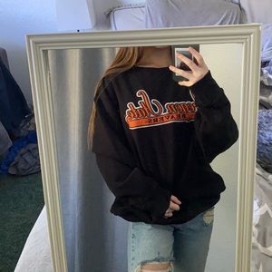 Black Oregon state crew neck